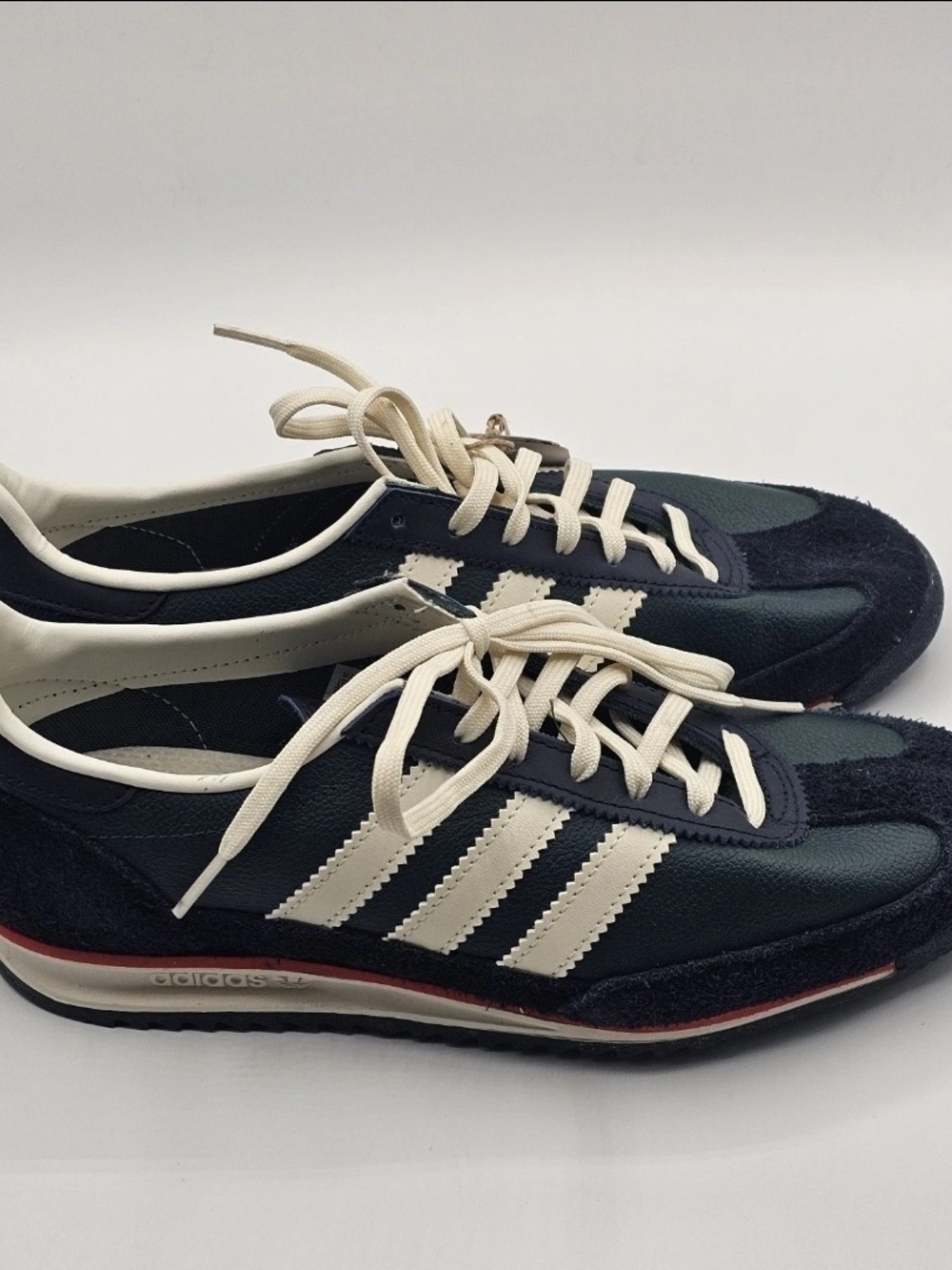 adidas Originals Womens SL 72 OG Adidas Green & Cream Retro Runner Sneakers